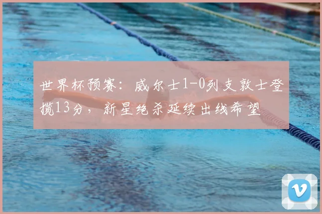 世界杯预赛：威尔士1-0列支敦士登揽13分，新星绝杀延续出线希望